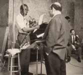 Makanda Ken McIntyre & George Wein, "Way, Way Out" recording session for United Artists, NYC, 1963