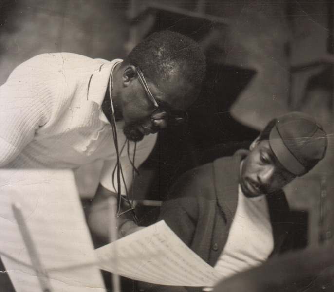 Makanda Ken McIntyre & Edgar Bateman, "Way, Way Out" recording session for United Artists, NYC, 1963