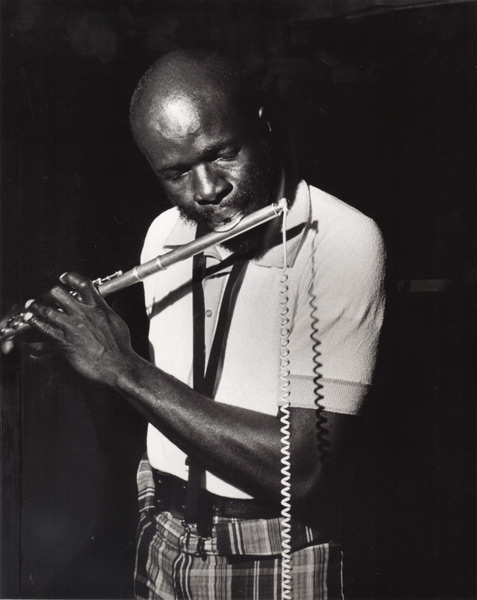 Makanda Ken McIntyre, Steeplechase sessions, NYC, circa 1975, photo by Raymond Ross