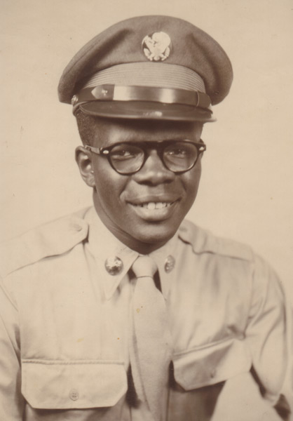 Makanda Ken McIntyre in his Army uniform, circa 1953-4