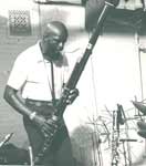 Makanda playing the bassoon at Studio Rivbea, New York City, 1976