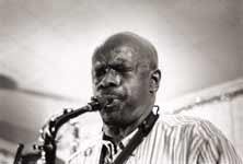 Makanda Ken McIntyre playing the alto saxophone at The Lickety Split, Harlem, circa 1997