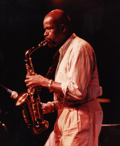 Makanda Ken McIntyre with Charlie Haden's Liberation Music Orchestra, 1990s, photo by Cory Pearson