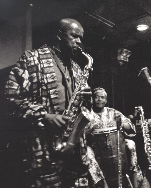 Makanda Ken McIntyre & Kwe Yao Agyapon, Copeland's, Harlem, circa 1997, photo by Heru