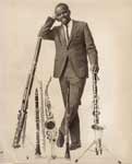 Makanda with all of his instruments