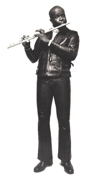 Makanda in Denmark with his flute